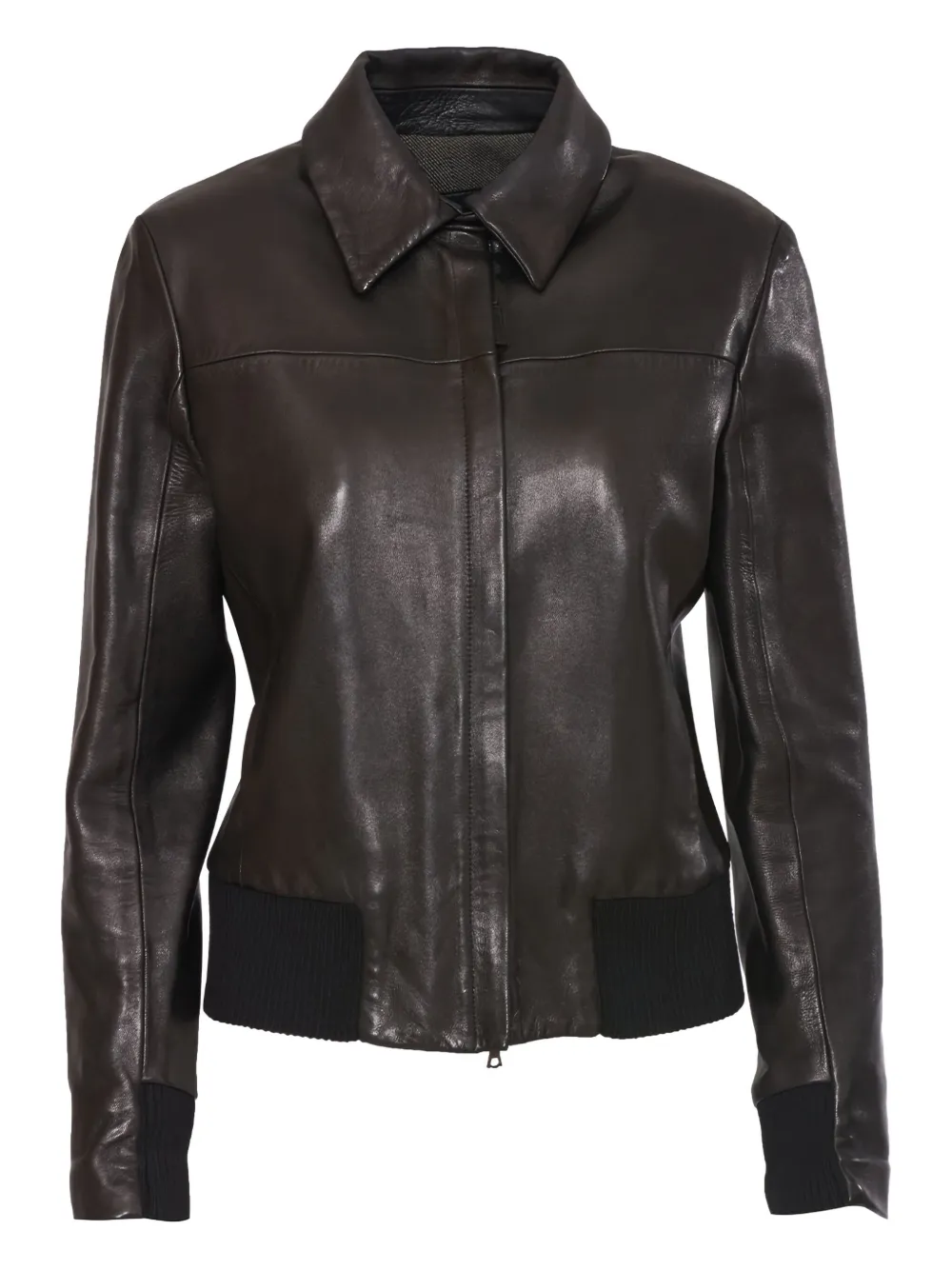 faux-leather jacket