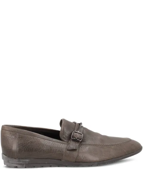Moschino Pre-Owned leather loafers 