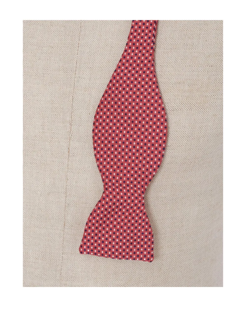 Vintage Papillon con stampa geometrica 1980 - Rosso