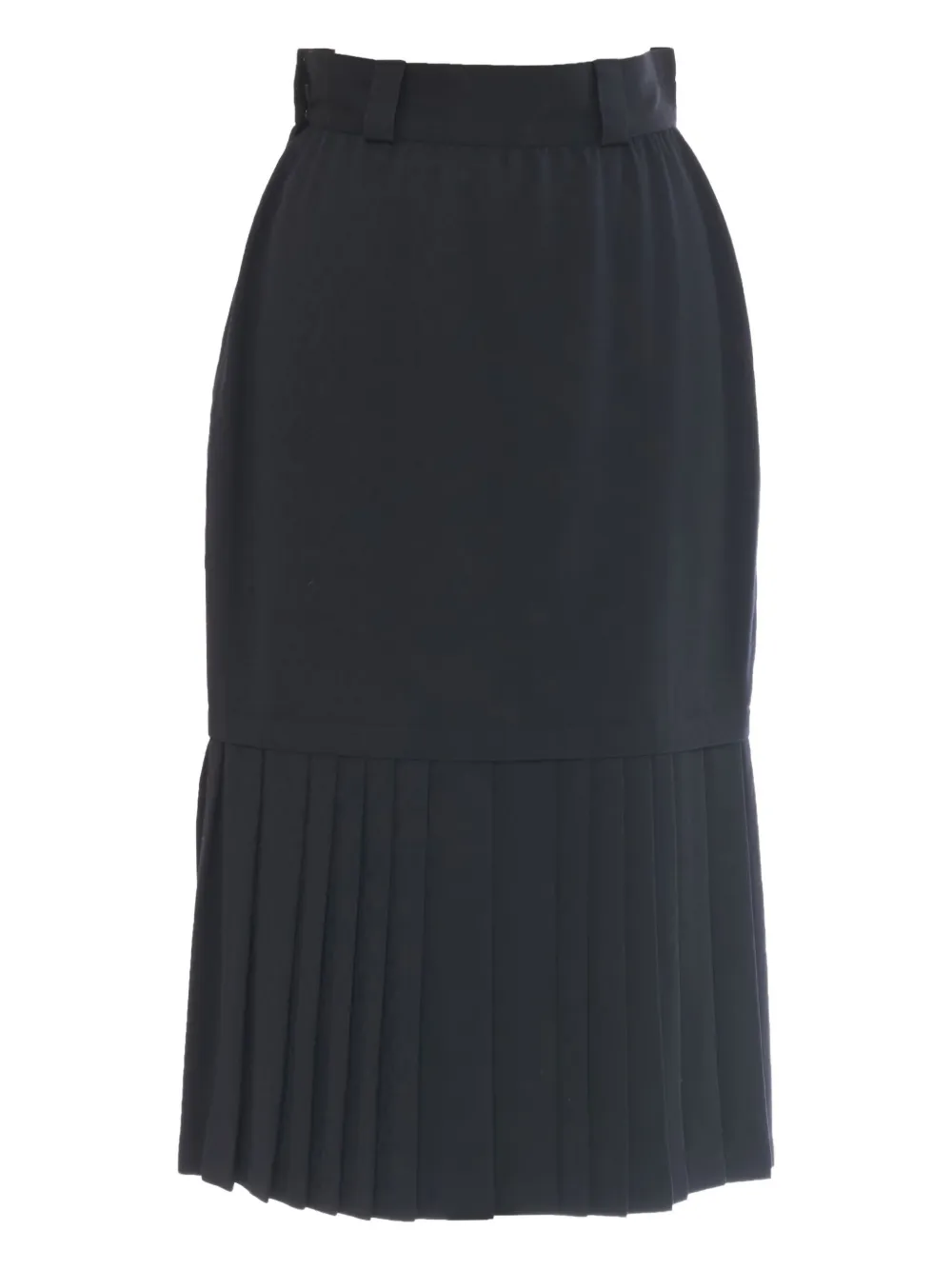 Versace Pre-Owned wool pleated skirt - ブラック Versace Pre-Owned wool pleated skirt - ブラック