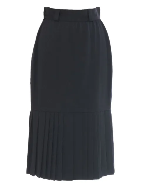 Versace Pre-Owned wool pleated skirt