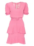 Vintage polka-dot dress - Pink