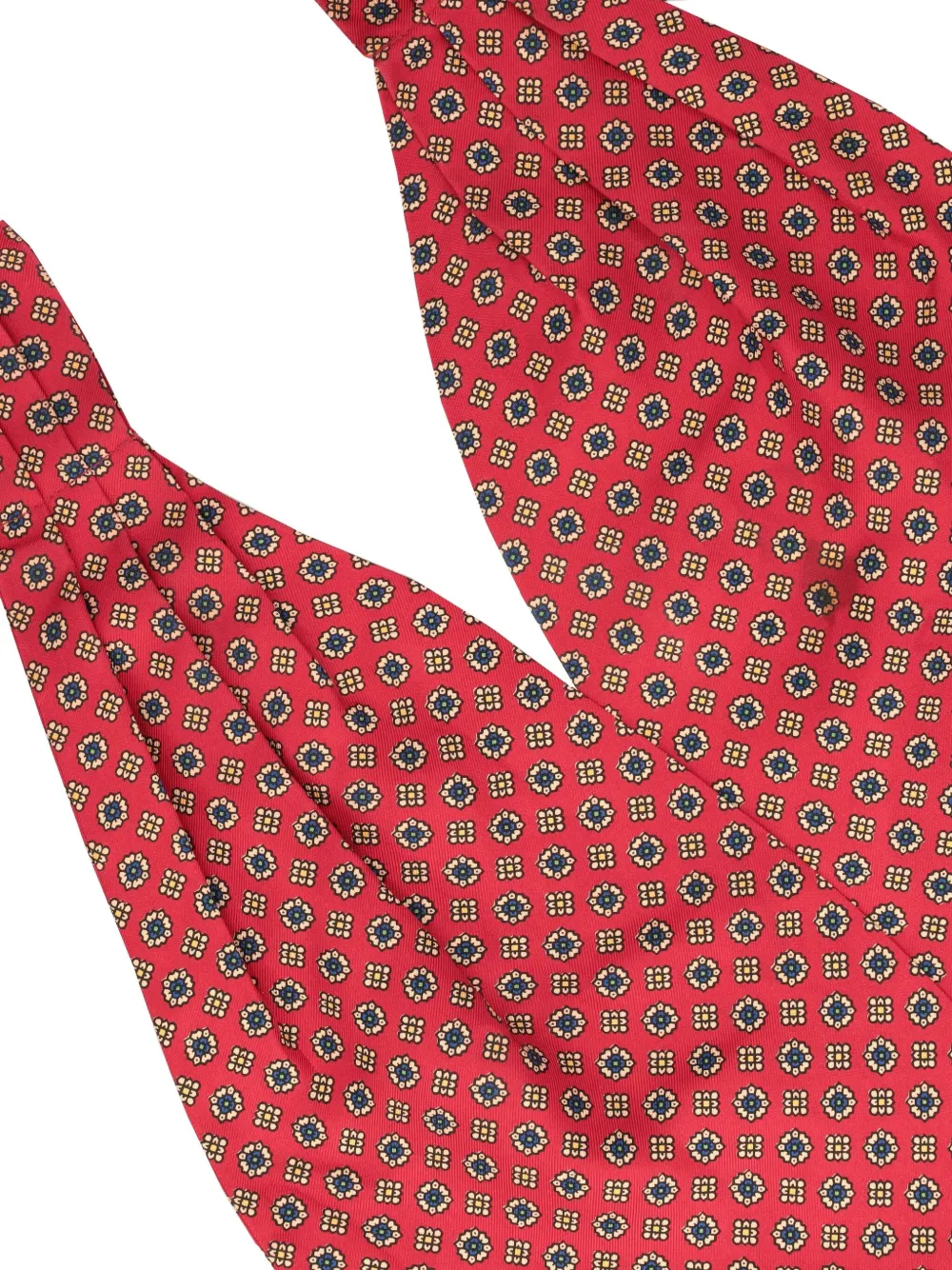 Pre-owned Vintage Patterned Silk Scarf