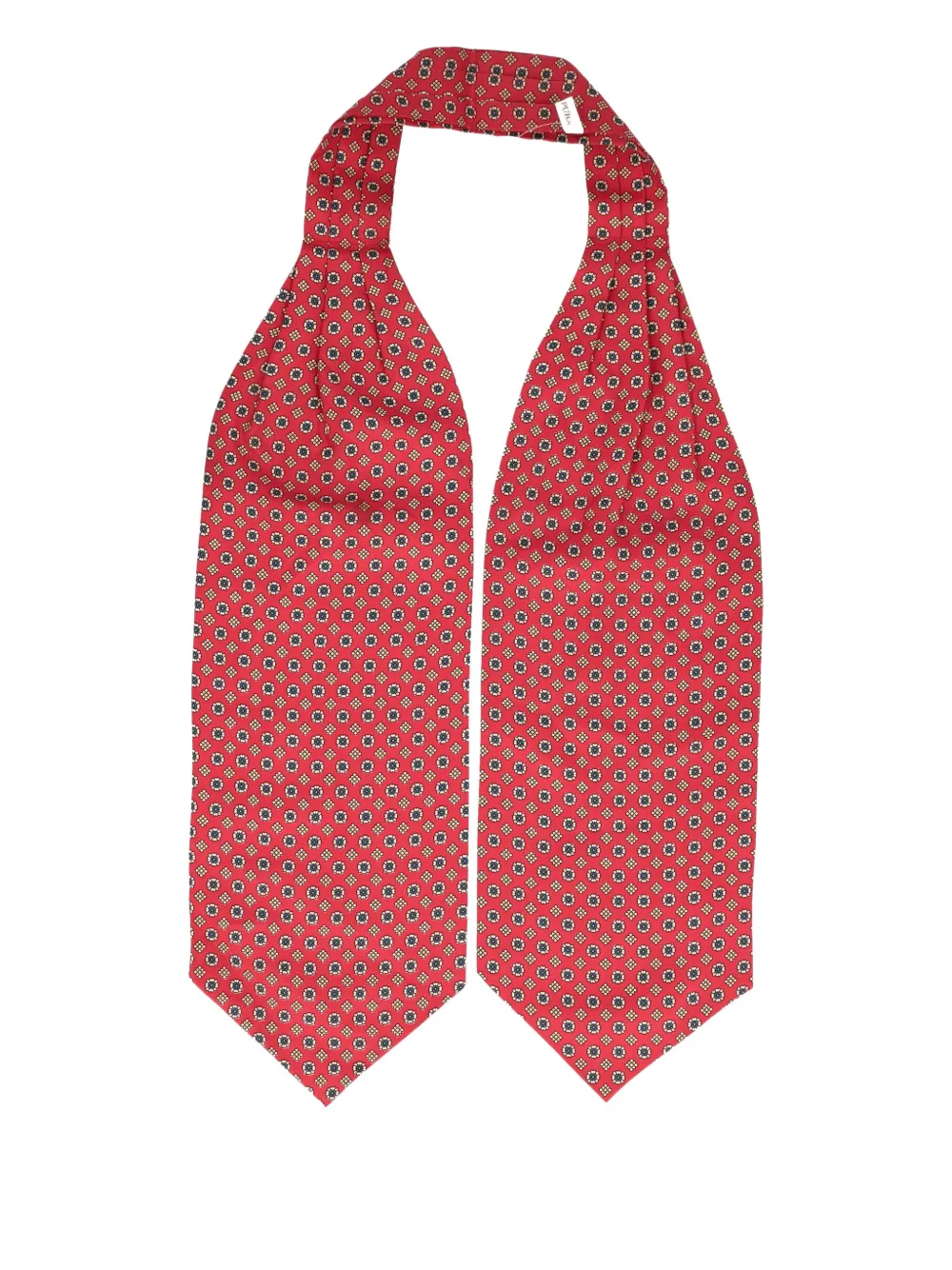 Vintage patterned silk scarf | rojo | Image 1