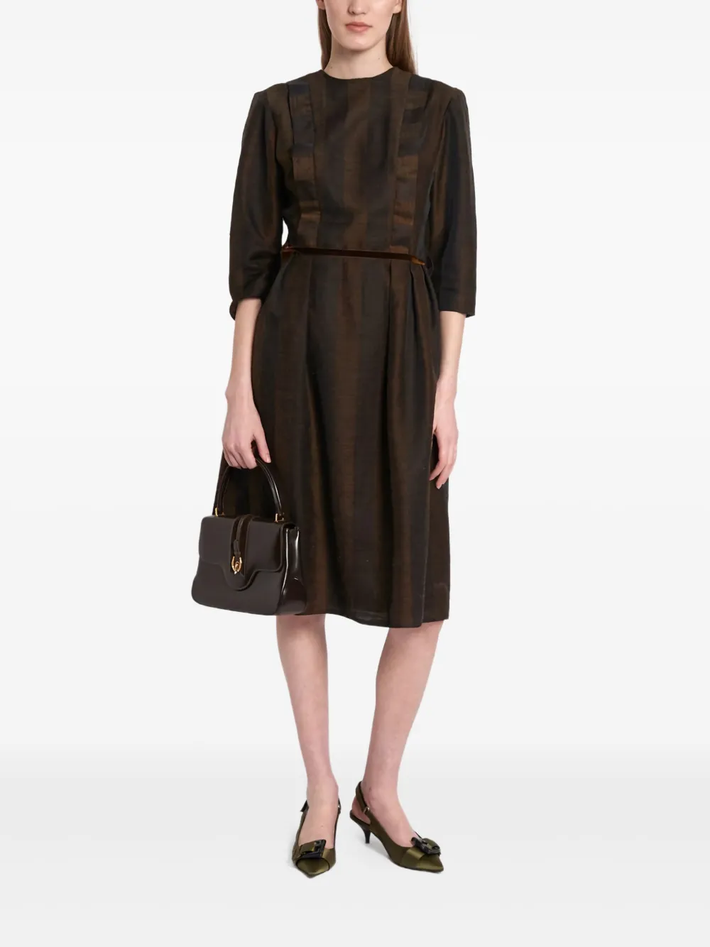 1950s fitted-waist dress