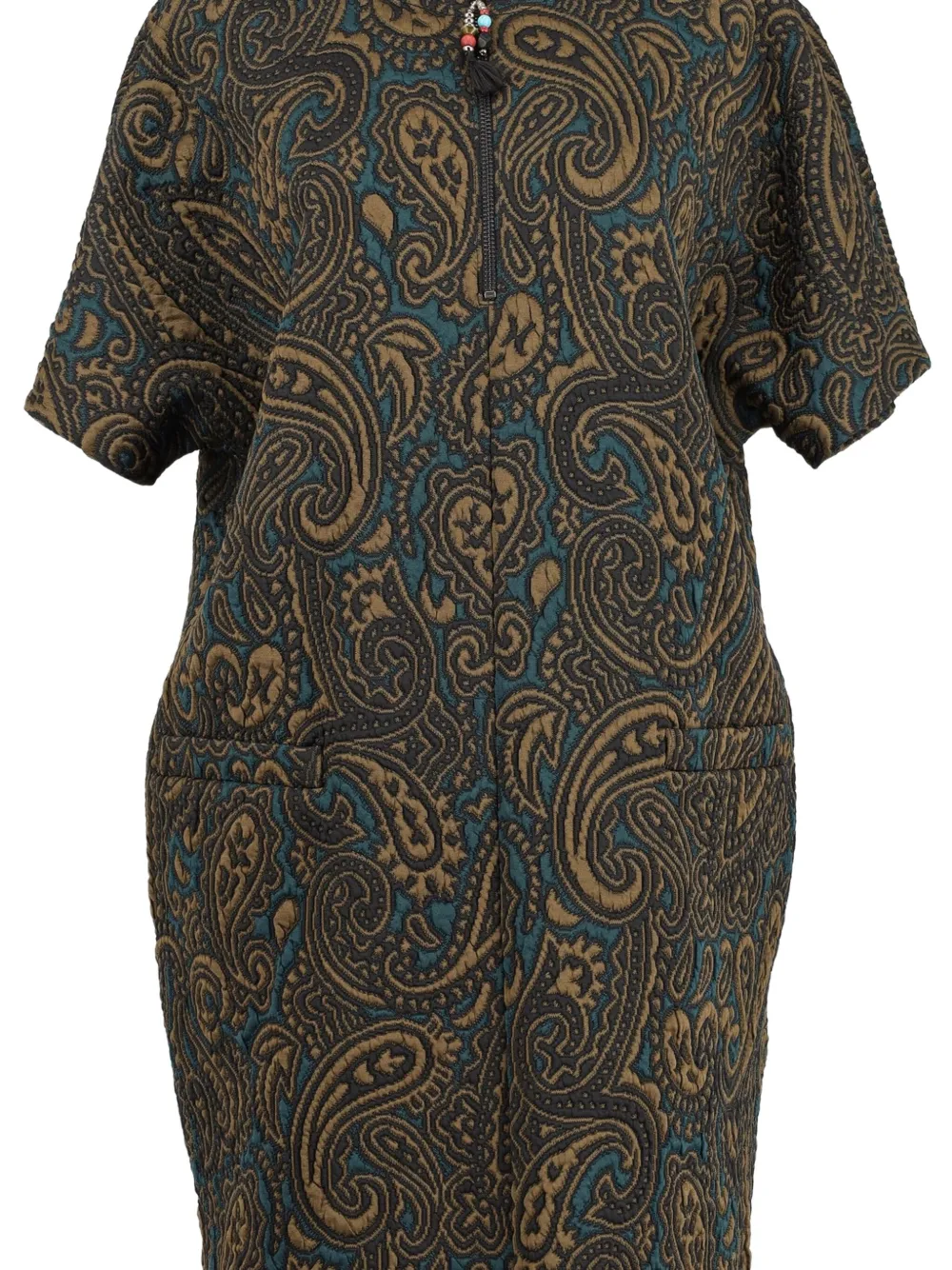 Etro Pre-Owned paisley-print padded dress - Bruin