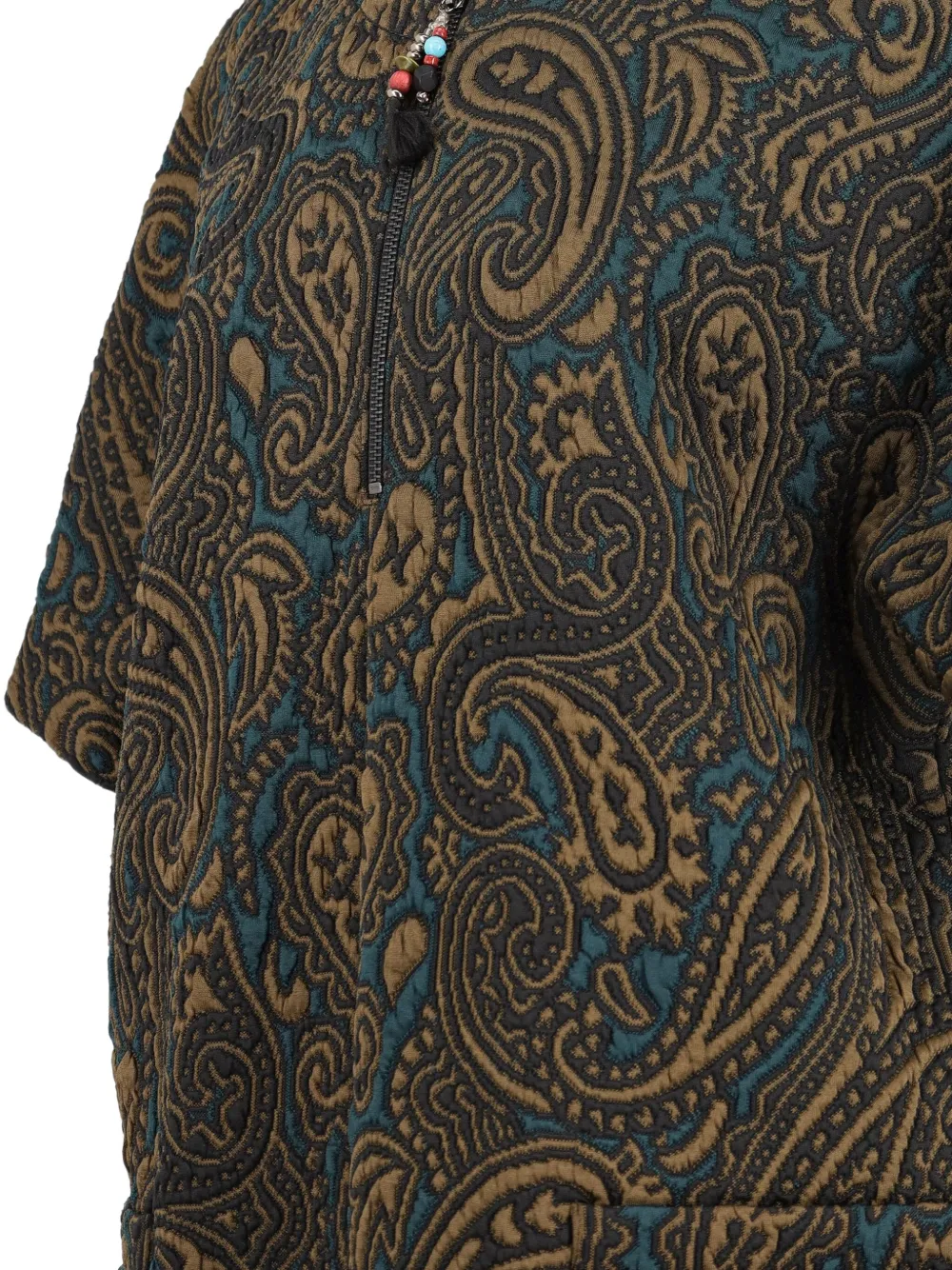 Pre-owned Etro Paisley-print Padded Dress