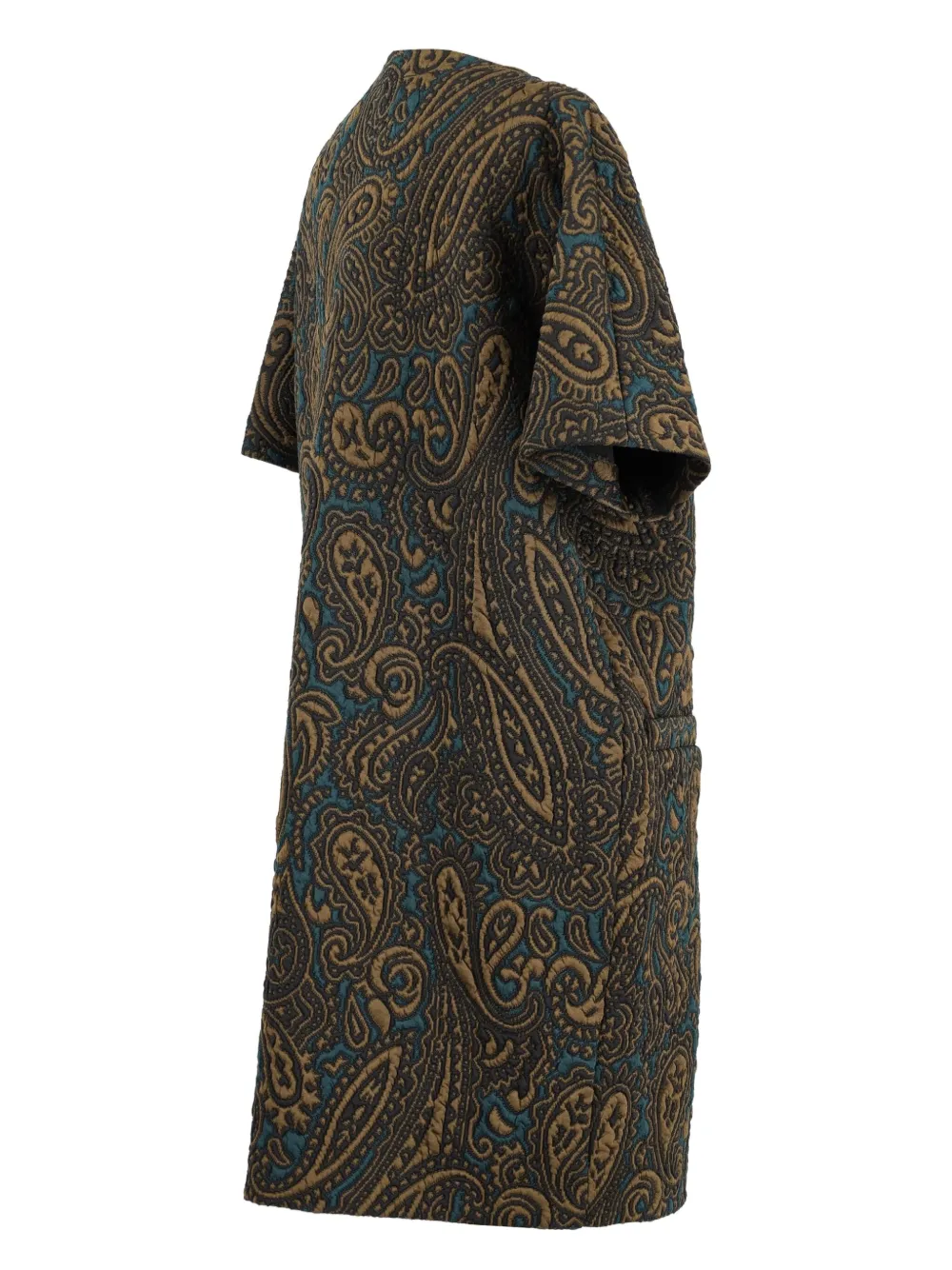 Pre-owned Etro Paisley-print Padded Dress
