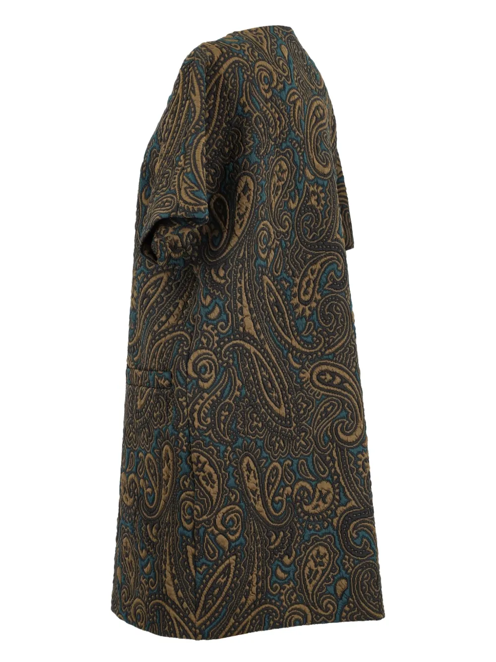 Pre-owned Etro Paisley-print Padded Dress