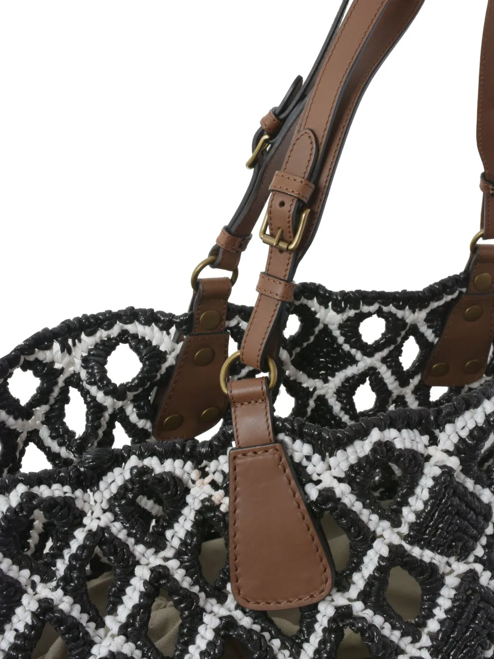Pre-owned Marni Maxi Woven Tote Bag In Black