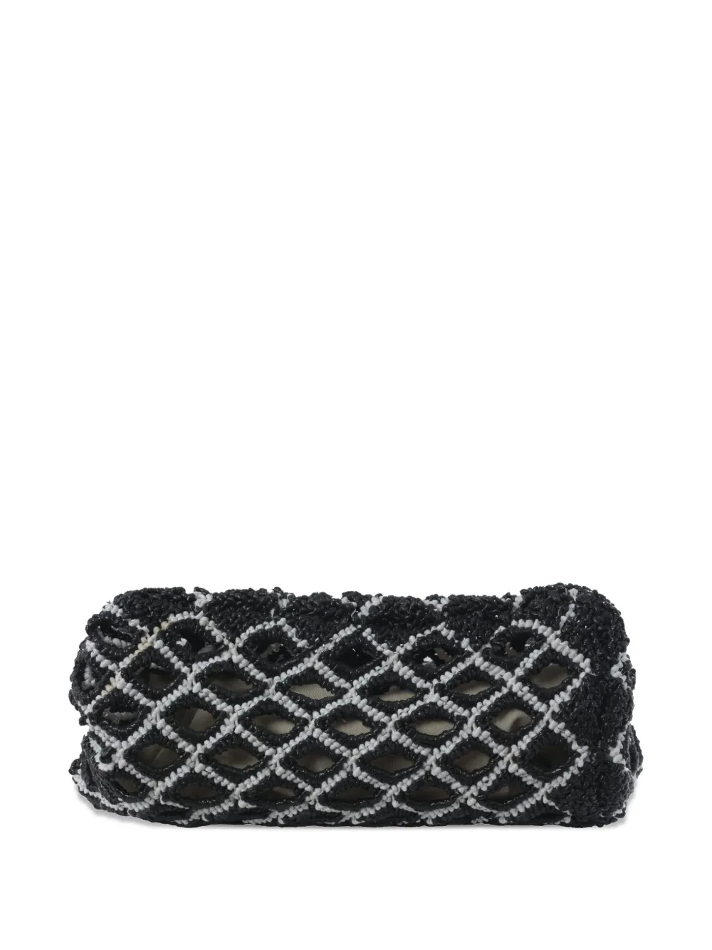 Pre-owned Marni Maxi Woven Tote Bag In Black