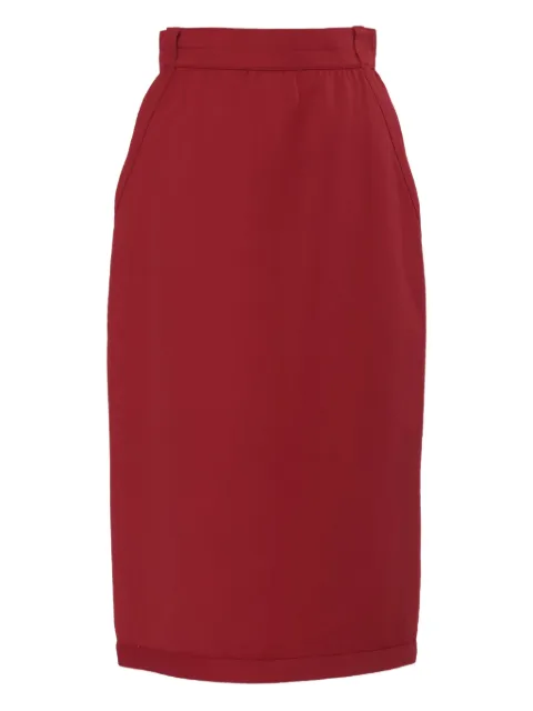 Versace Pre-Owned wool midi skirt