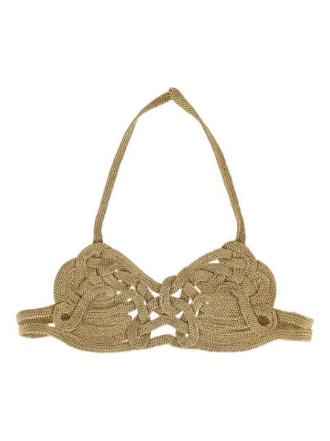 La Perla Vintage 1990s woven cropped top