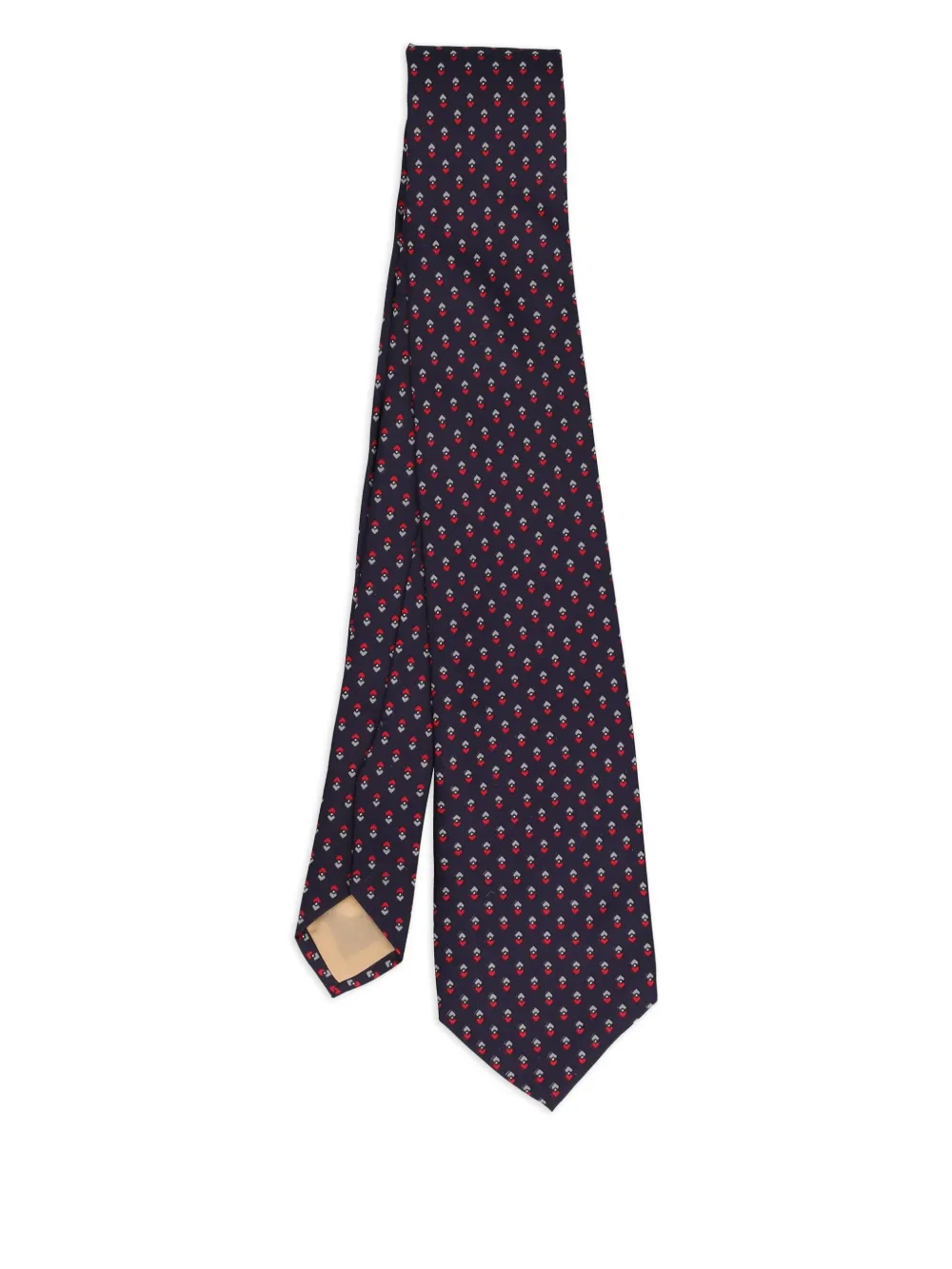 Vintage patterned silk tie | Image 2