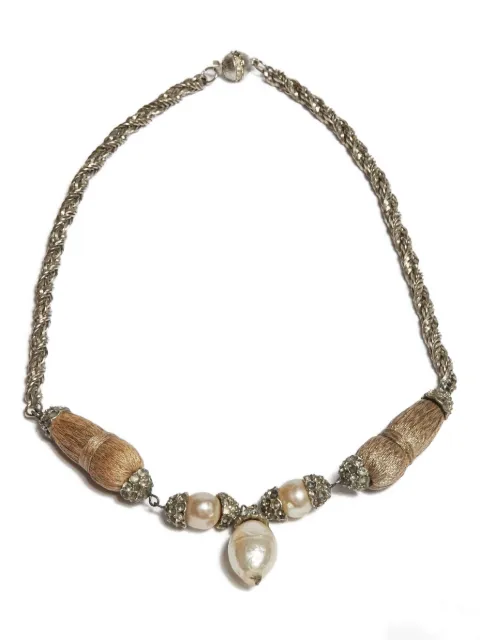 Bogart byzantine mesh choker necklace