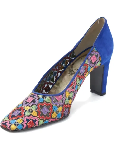 René Caovilla 1980s suede pumps