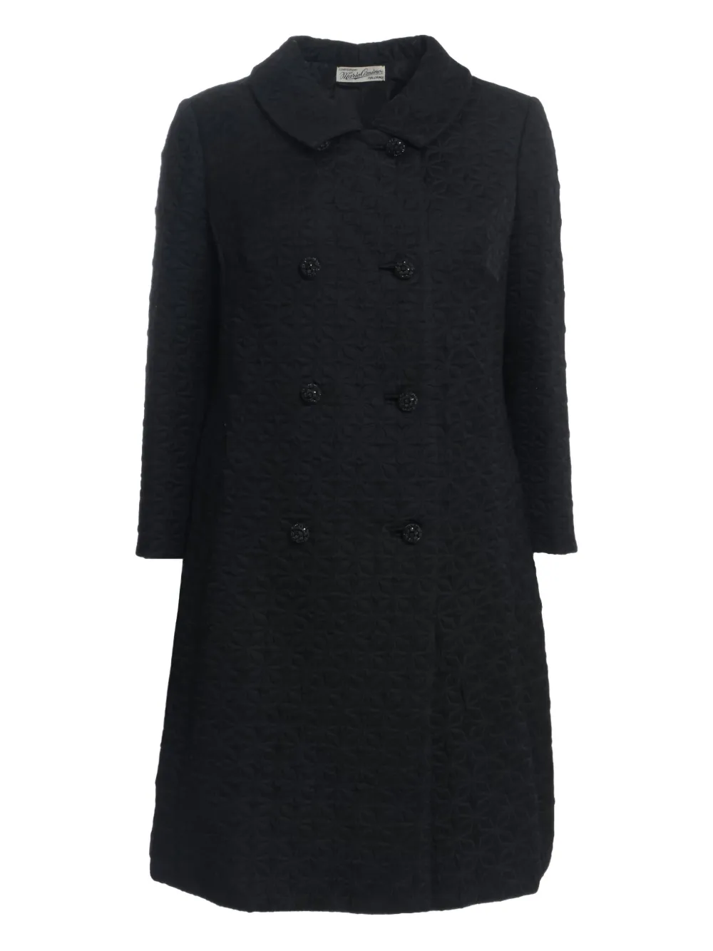 jacquard-pattern coat