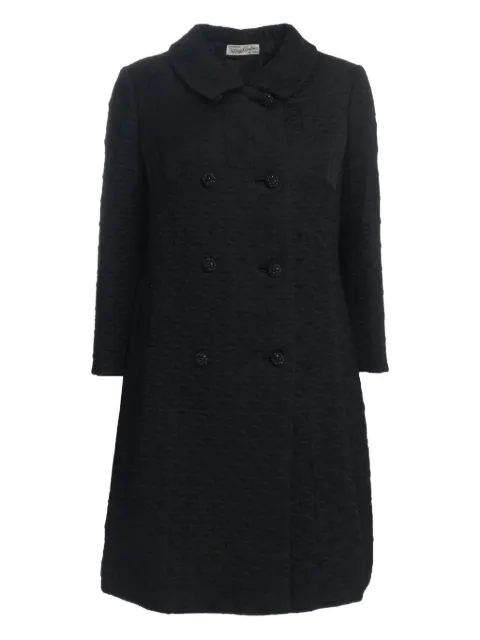 Vintage jacquard-pattern coat