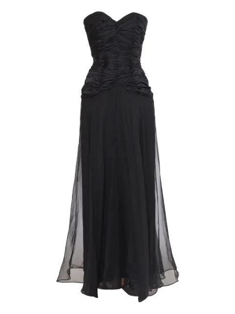 Vicky Tiel Couture Vintage draped silk dress