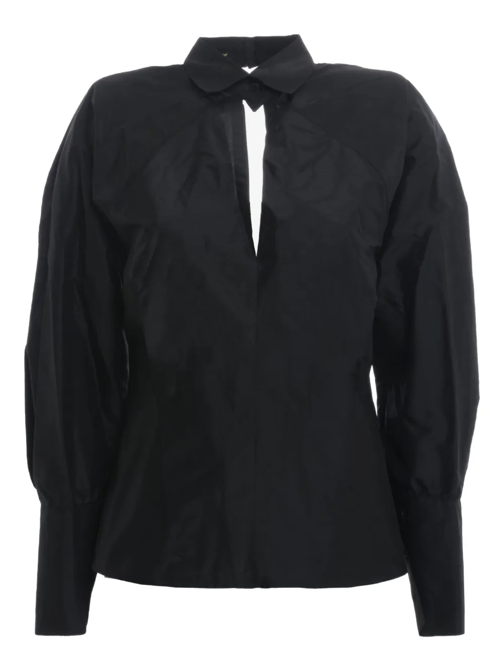 Gianfranco Ferré Pre-Owned camisa con cortes 1980 | Image 1