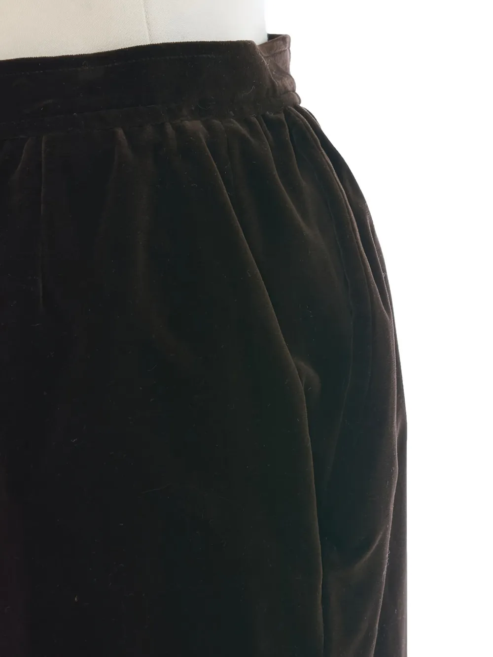 Pre-owned Saint Laurent Velvet Skirt
