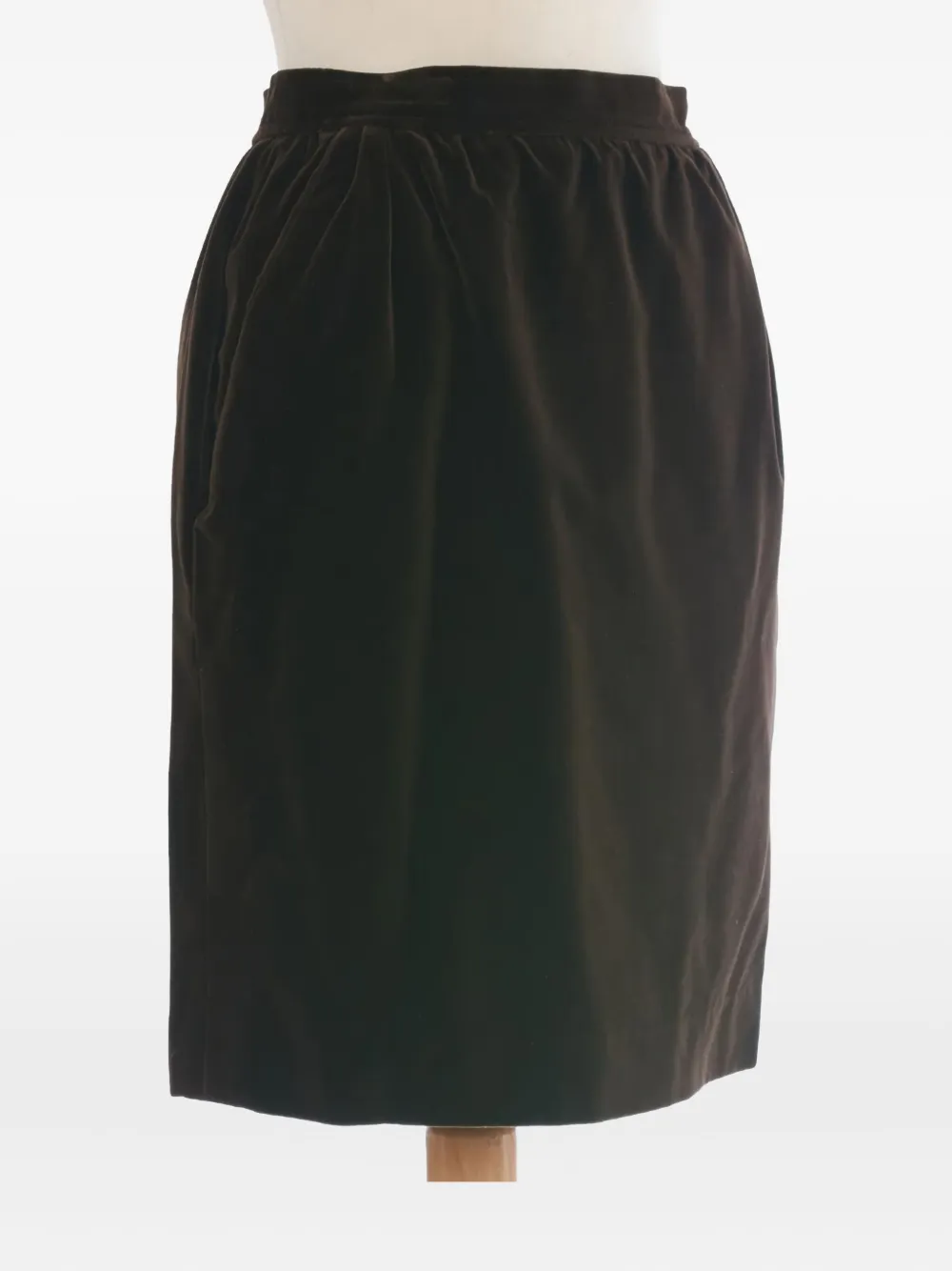 Pre-owned Saint Laurent Velvet Skirt