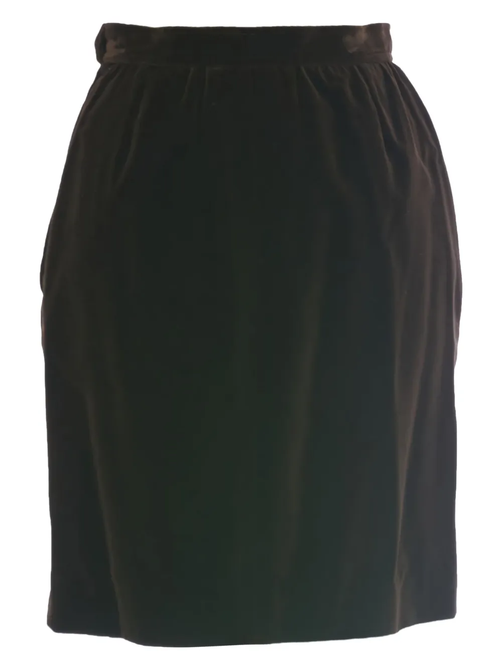 Saint Laurent Pre-Owned jupe mi-longue en velours | Image 2
