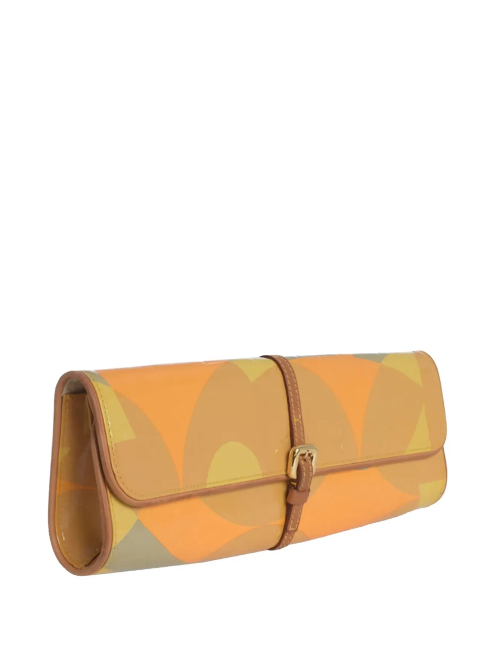 Pre-owned Louis Vuitton Monogram Vernis Clutch Bag In Neutral