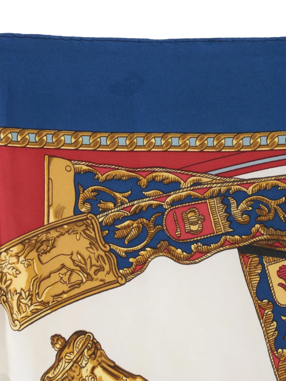 Hermès Pre-Owned Hunting-print silk scarf | Image 2