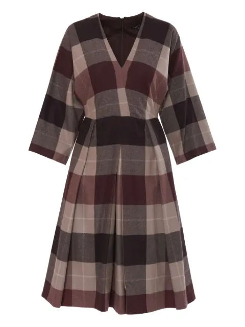 Gucci Pre-Owned vestido midi con motivo de cuadros
