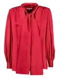 Saint Laurent Pre-Owned satin-finish blouse - Red