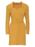 Vintage wool midi dress - Yellow