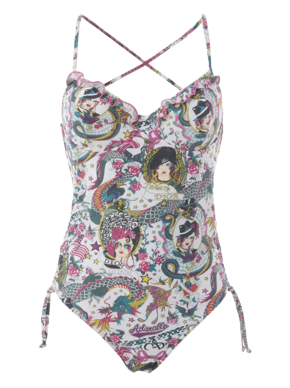 Christian Dior Pre-Owned bañador con estampado Gypsy 2000 | azul | Image 1