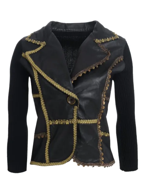 Vintage leather blazer 