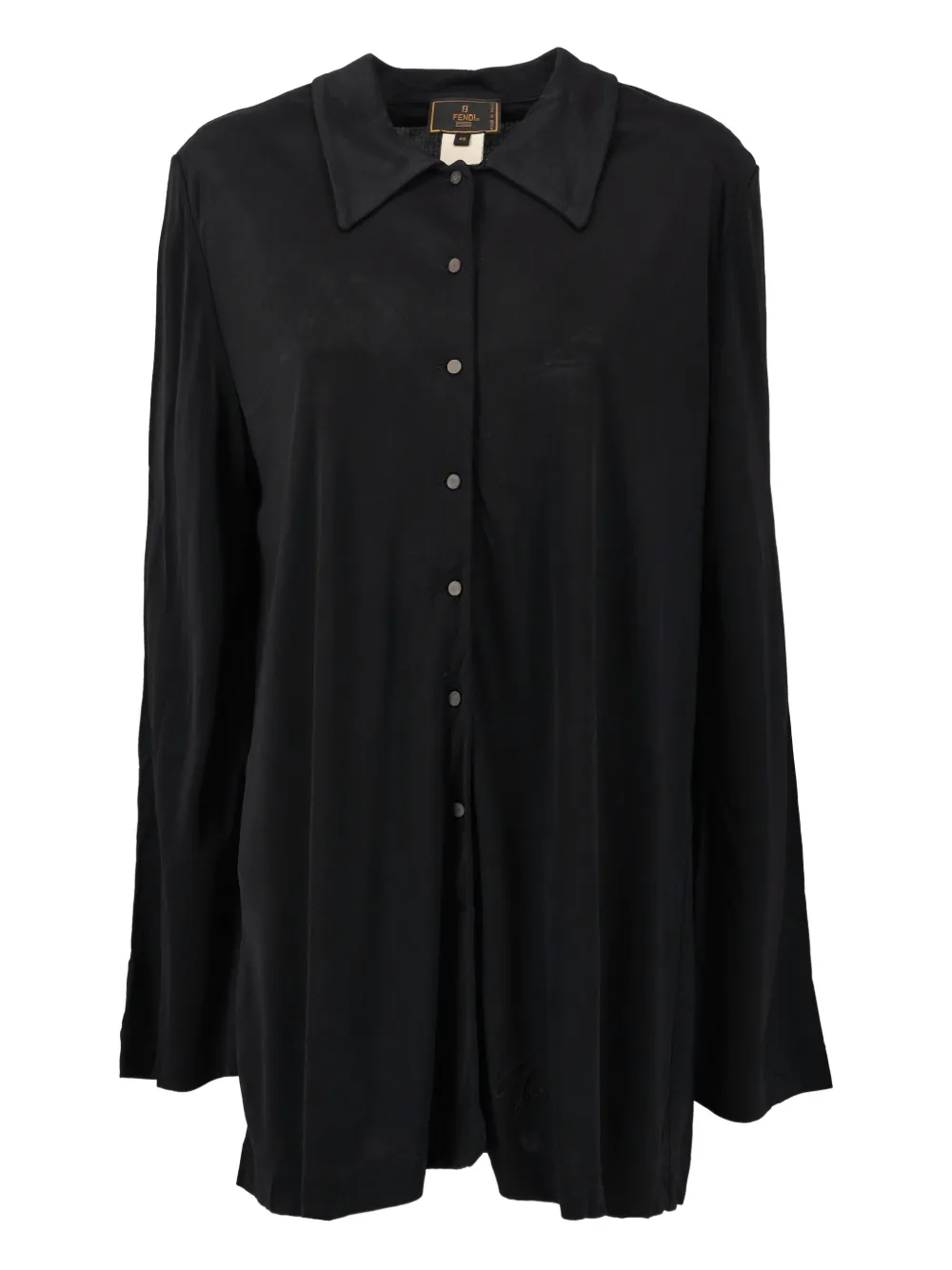 logo-embroidered shirt