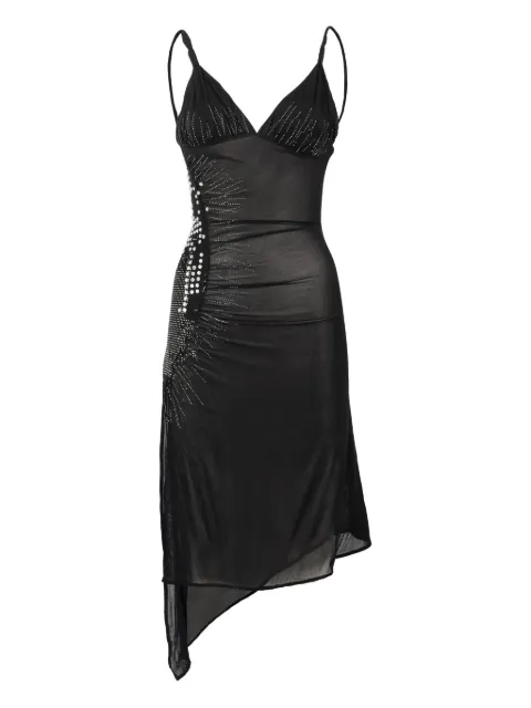 Julien Macdonald satin-finish midi dress