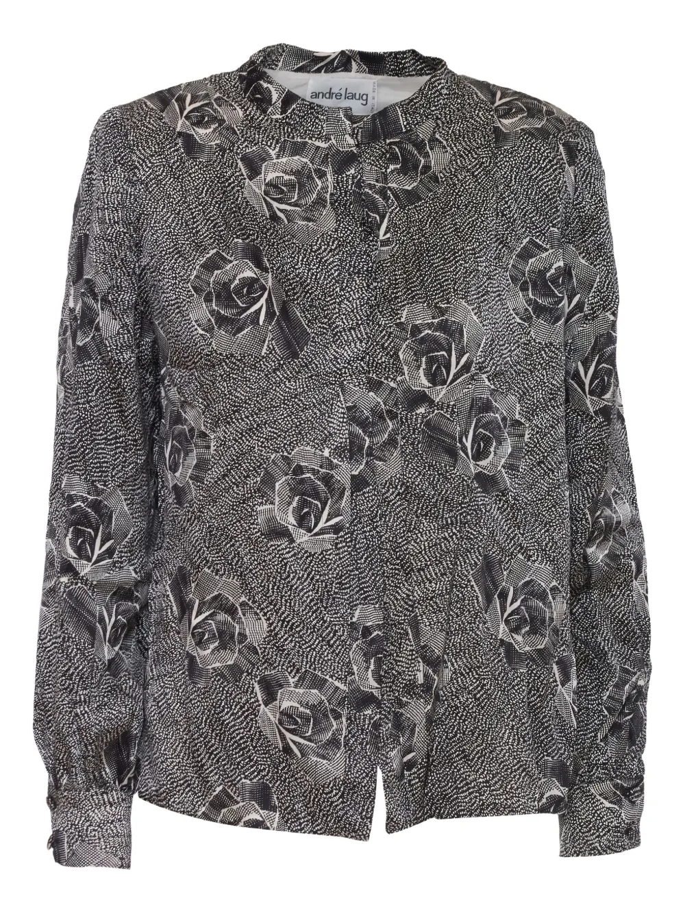 pre-owned rose-print shirt