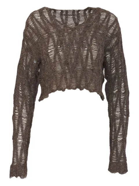 Krizia Pre-Owned v-neck wool sweater