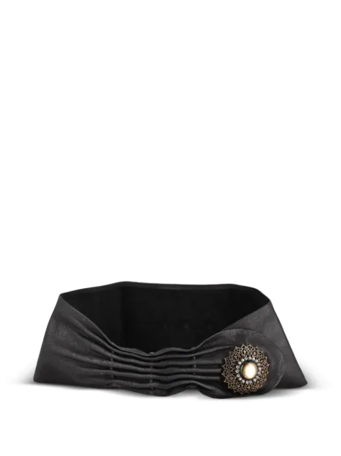 Vintage jewel-button belt