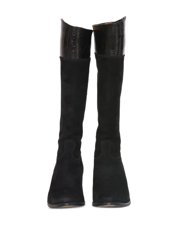 Alberto Fasciani Leather knee-high Boots | Black | FARFETCH GE