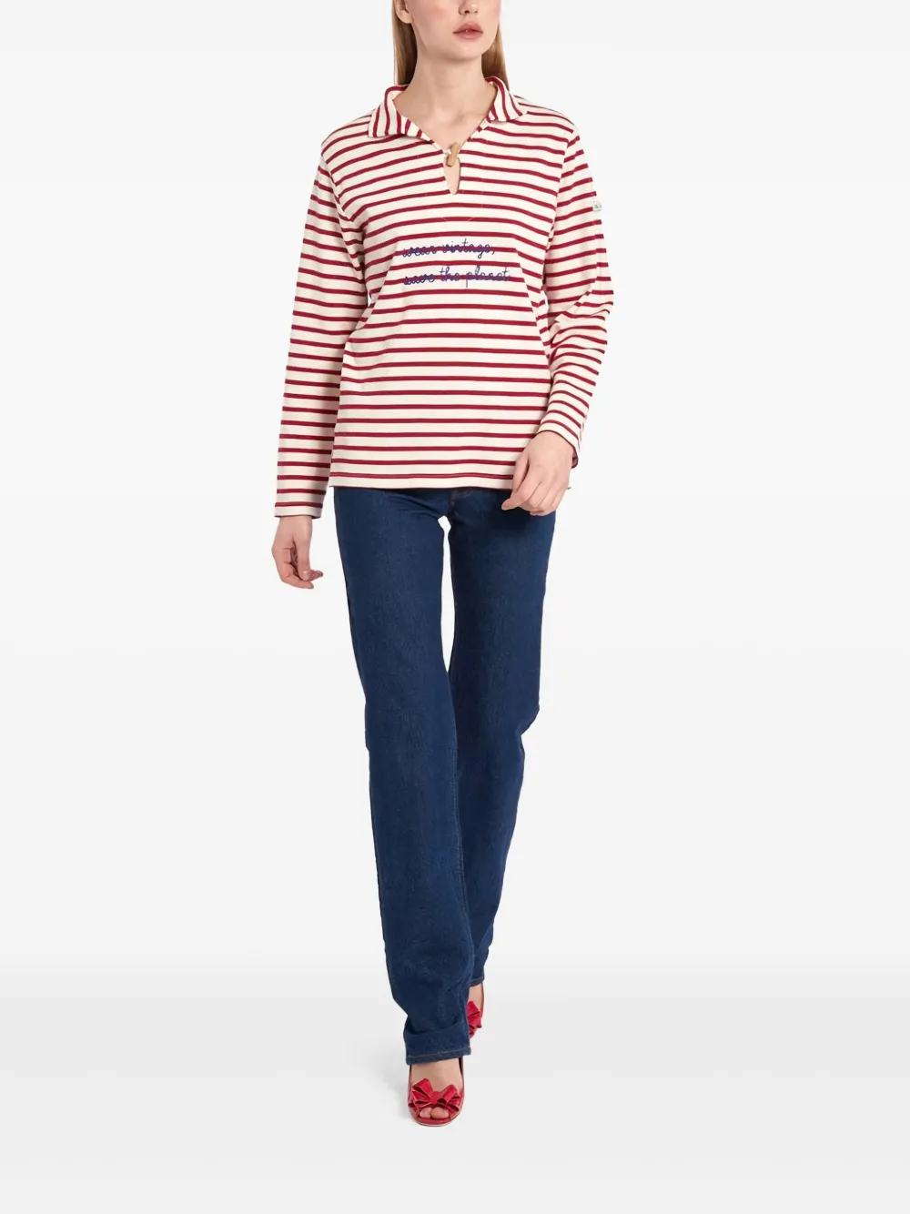 CAVALLI E NASTRI VINTAGE x Levi's 1980s straight jeans - Blauw