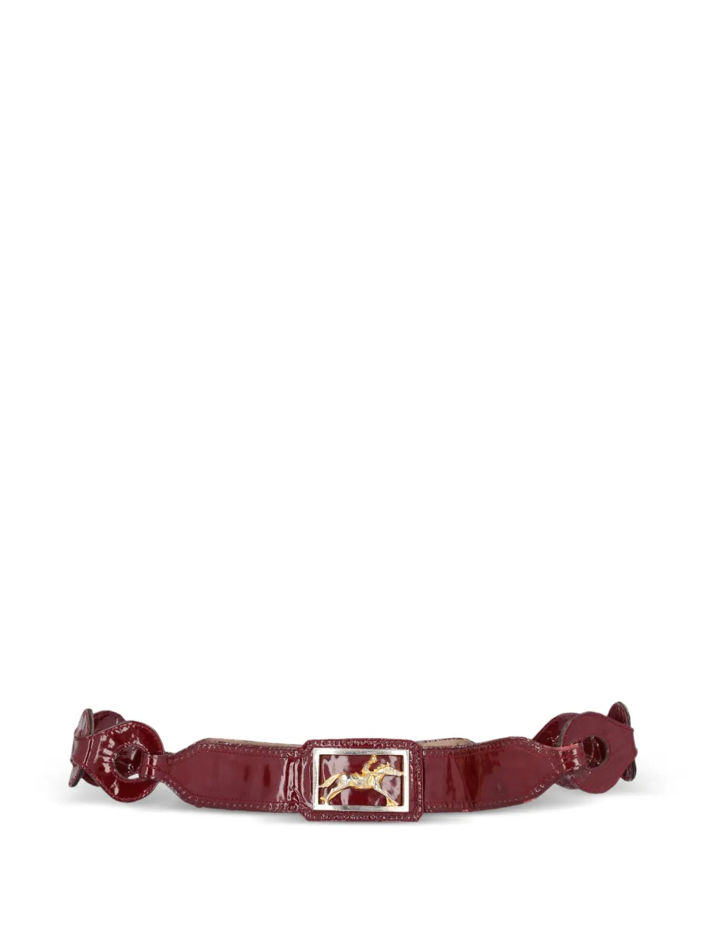 Pirovano Vintage cinturón con hebilla | rojo | Image 1
