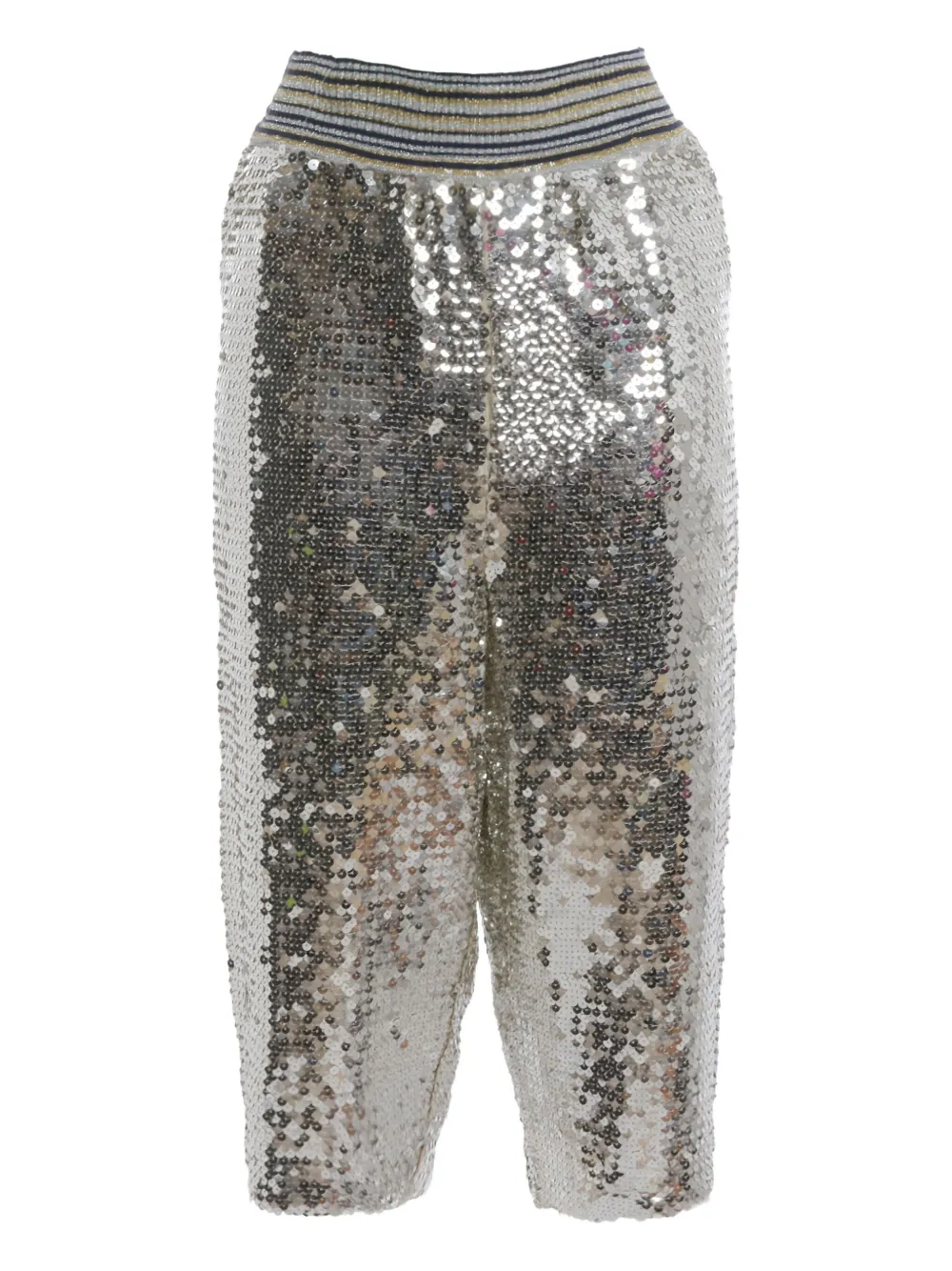 Gianfranco Ferré Pre-Owned 1980s sequinned trousers | Silver | Image 1