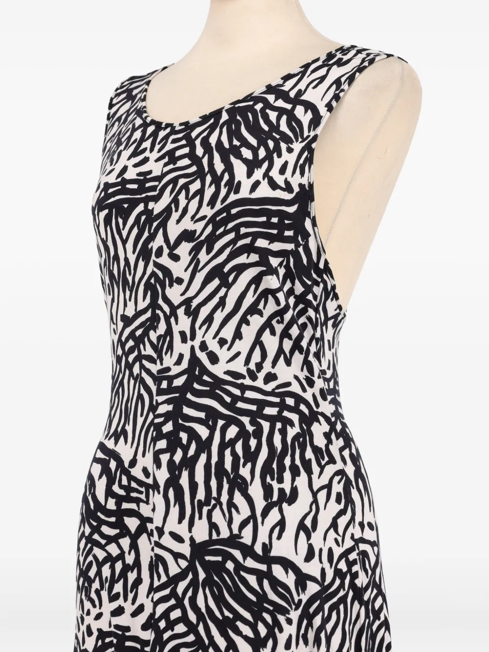 Missoni Pre-Owned 1990s maxi-jurk met patroon - Zwart