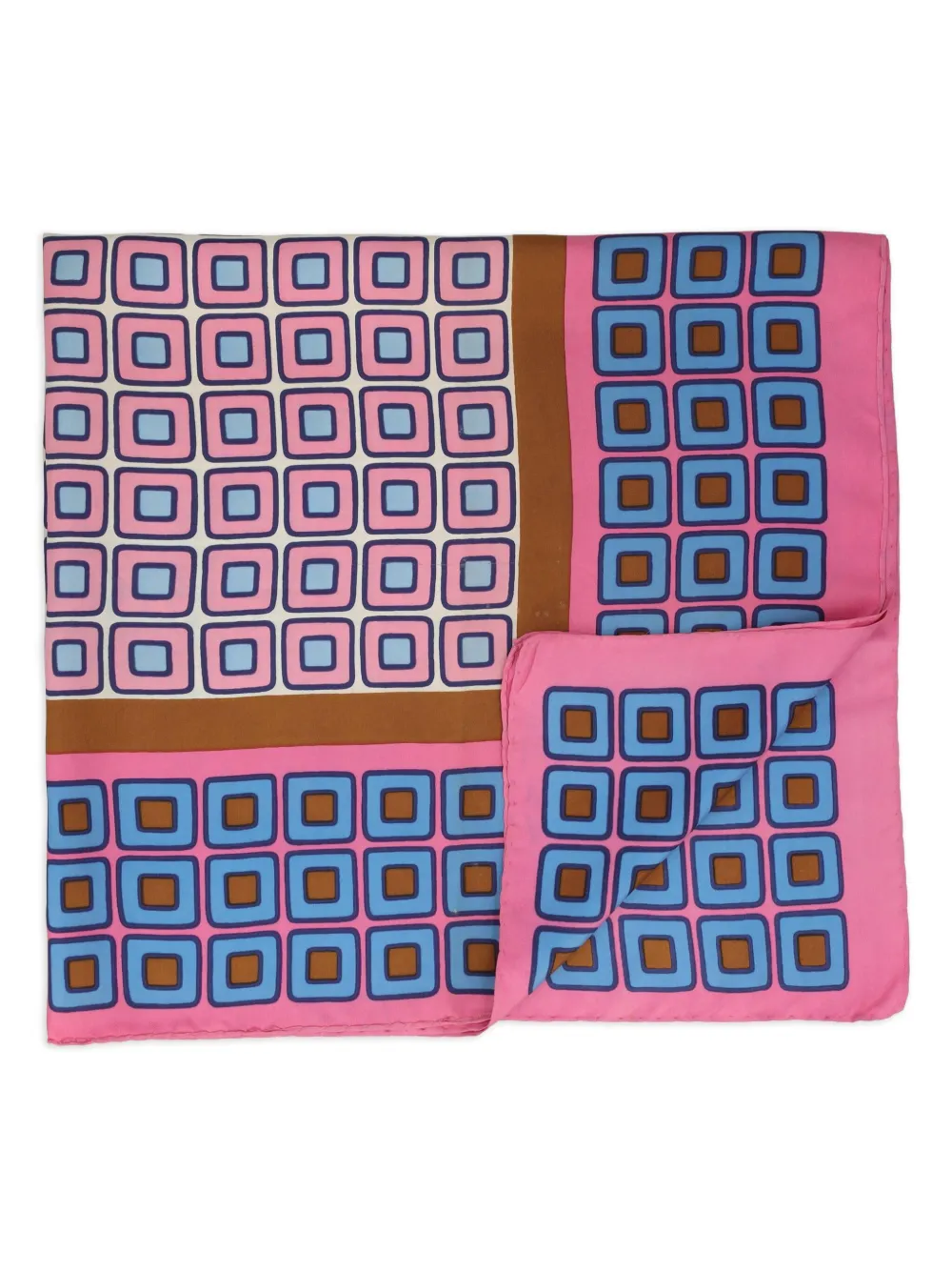 Saint Laurent Pre-Owned geometric-print scarf | Pink | Image 1