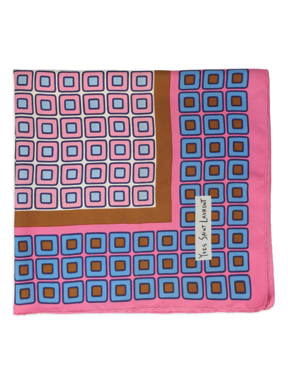 Saint Laurent Pre-Owned geometric-print scarf | Image 2