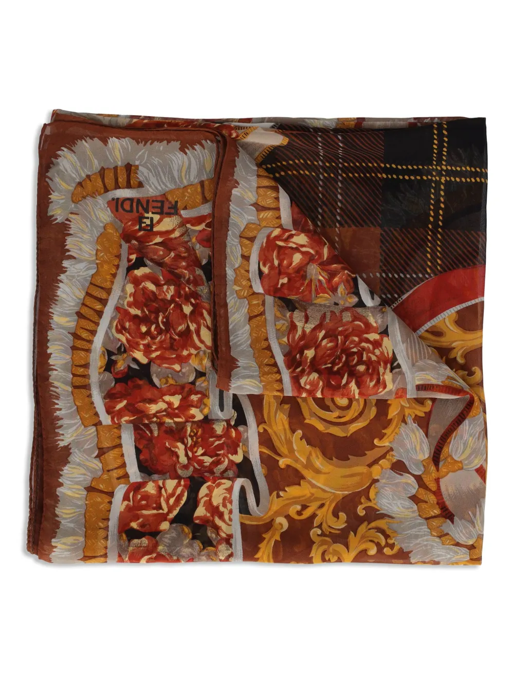 Fendi Pre-Owned patterned silk scarf | Image 2