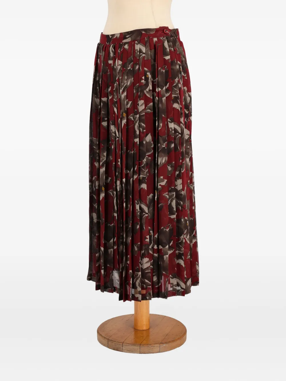 Gucci Pre-Owned 1970s pleated maxi skirt - Rood