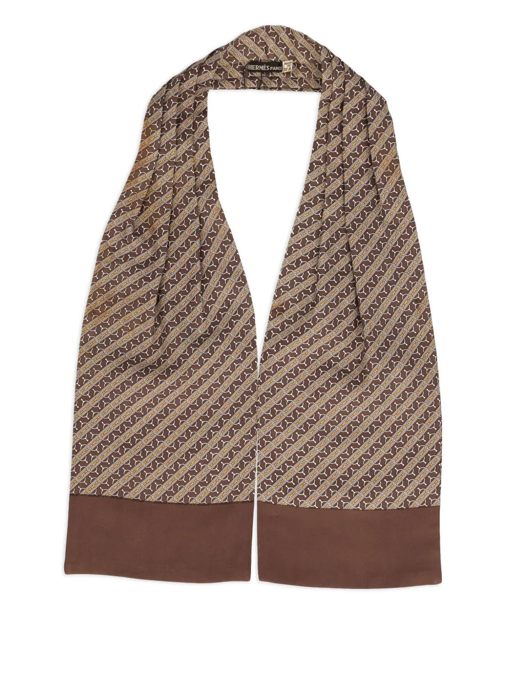 Hermès Pre-Owned mascada de seda | marrón | Image 1