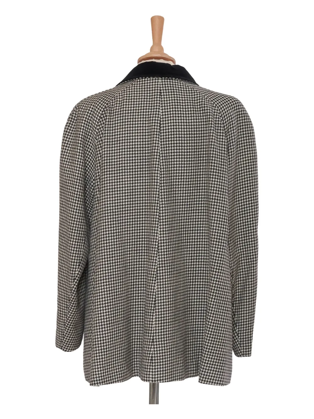 Pre-owned Vintage  Houndstooth Wool Blazer